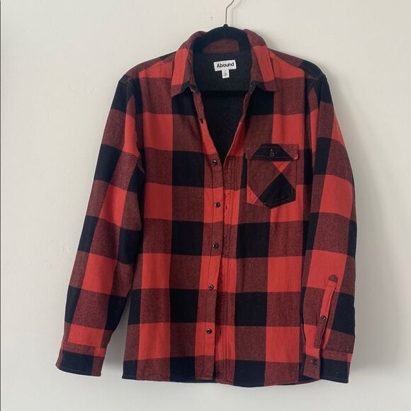 Abound Other - Abound Red and Black Plaid Shirket sz M Bruno Mars APT MV ASO Rock Pop Street